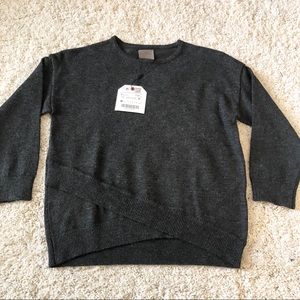 Zara girls knitwear grey top
